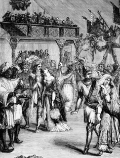 Costume ball in honour of General William Howe, 5th Viscount Howe, (10 August 1729 to 12 July