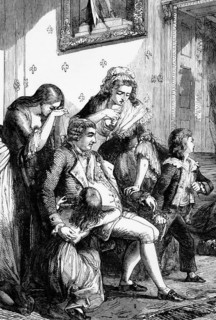 The French royal family in Paris after their return from Varennes in north-eastern France on 3