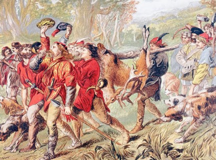 Jaques speaks in As You Like It, Act IV, Scene II, by William Shakespeare. What shall he have that