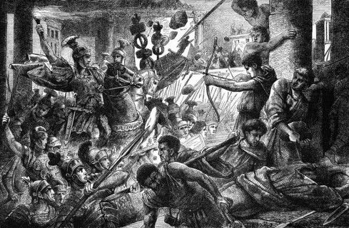 The entry of Cornelius Sulla into Rome, where he was appointed dictator in the first century BC,
