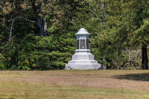 Army of the Tennessee memorial marker at Shiloh Military Park in Tennessee