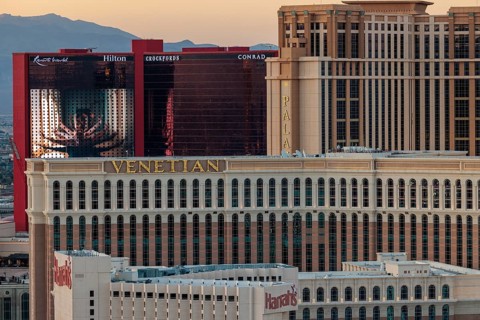Casinos along Las Vegas Boulevard in Las Vegas, Nevada