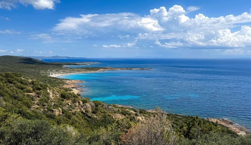 Plage Dorian'u, turquoise sea, book, sandy beach, Corsica, France