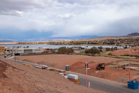Building lots being prepared for new private residential development at Lake Las Vegas in