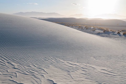 Patterns in the dunes at White Sands National Park in Alamogordo, New Mexico, USA