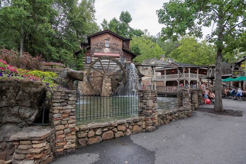 Dollywood Grist Mill at the Dollywood amusement park in Pigeon Forge, TN