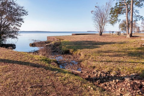 View of Lake Seminole from the Corps of Engineers Eastbank Campground near the Florida state line
