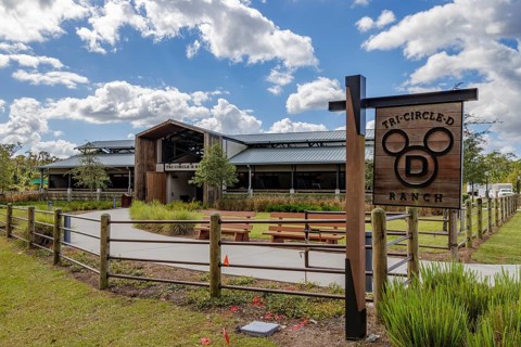 Tri-Circle-D Ranch horse barn in Fort Wilderness campground at Walt Disney World in Orlando,
