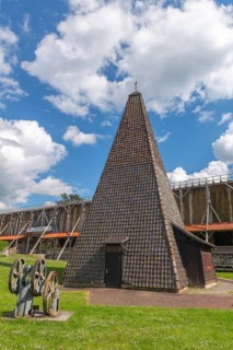 Drilling tower from 1864 for the development of a brine spring, 1000 years of salt production in