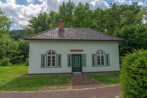First brine bathhouse from 1818 for miners' employees, 1000 years of salt extraction in Bad Sooden,