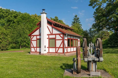 1000 years of salt extraction in Bad Sooden, Allendorf, Bad Sooden district, deep well pump from