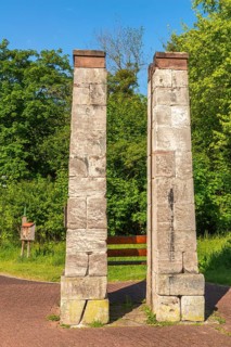 Supporting pillars for the art of rolling water in the salt works, 1000 years of salt production in