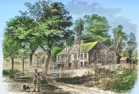 Pepperell near Boston, Massachusetts, in the 1870s, America, digital reproduction from American