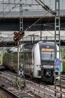 RE11, RRX, Rhein-Ruhr-Express, Regional Express, by National Express, train on the line between