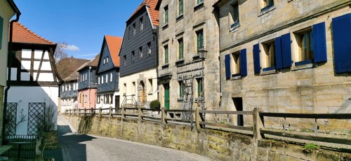 Old town, upper town of Thurnau, Kulmbach district, Upper Franconia, Bavaria, Germany