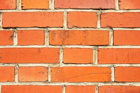Bricks have been joined together to form a wall