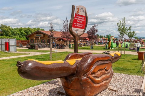 First German Bratwurst Museum, Bratwurstallee 1, Mühlhausen, open-air museum grounds, giant