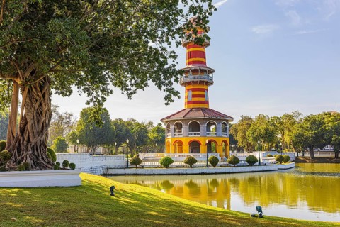 Ho Withun Thasana Pagoda, Thai King's Summer Palace, Bang Pa-In, near Ayutthaya, Thailand