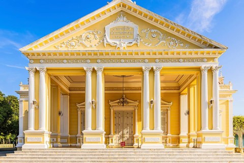 Neoclassical Warophat Phiman Residence, Thai King's Summer Palace, Bang Pa-In, near Ayutthaya,