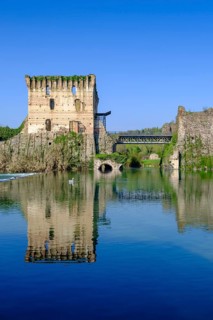 Ponte Visconteo, Mincio, Borghetto, Valeggio sul Mincio, Verona Province, Veneto, Italy