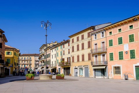 Piazza San Carlo, Valeggio sul Mincio, Verona Province, Veneto, Italy