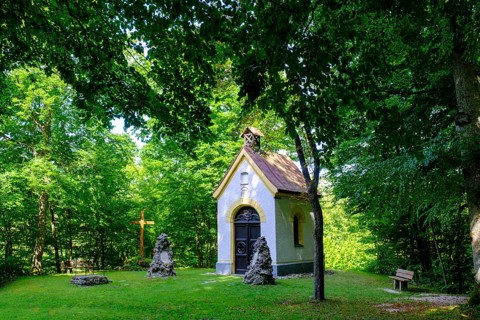 Memorial, Kriegerkapelle, Battle of Hohenlinden, Baumberg Abbey, Altenmarkt an der Alz, Chiemgau,