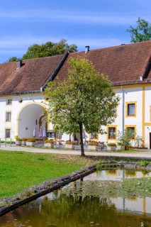 Klosterbräustüberl, Gasthaus, Kloster Baumberg, Altenmarkt an der Alz, Chiemgau, Upper Bavaria,