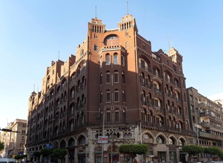 Cairo, Egypt. July 2nd 2024 Davies Bryan Building, built in 1910 and designed by a Welsh architect