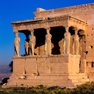 Erechtheion, Korenhalle, Acropolis, general view from the south, Athens, Greece