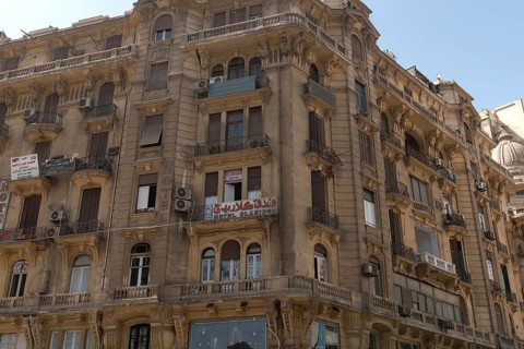 Cairo, Egypt. June 14th 2024 Designed by architect Victor Erlanger, the neo-baroque building and