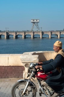 Qanater, Nile Delta. Egypt. December 18th 2022 The El Qanater Barrage, on the River Nile at the