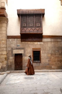 Cairo, Egypt. February 8th 2009 Beautiful Arabesque architecture along Sharia Al Muizzl Li Din