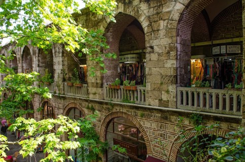 Bursa, Turkey. April 21st 2014 Koza Han, Bursa City, Turkey