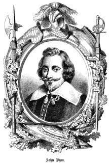 John Pym (1584 -1643) England, lawyer, politician, member of the English House of Commons, Puritan,