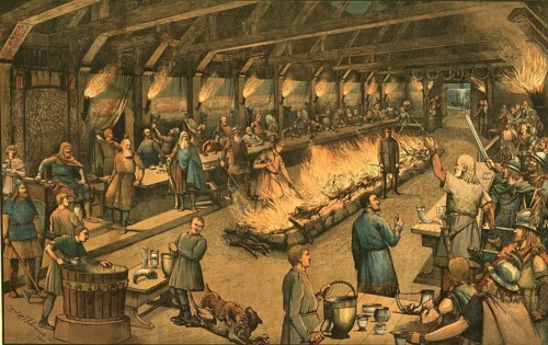 Nordic King's Hall, Met Hall, These central buildings of the Viking Age served as the residence of