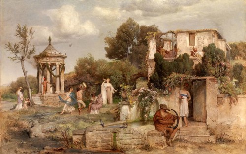 Arnold Böcklin (born 16 October 1827, died January 1901), Swiss painter, draughtsman, graphic