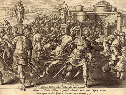 History of the Medici, The young Giovanni de' Medici is surrounded by members of the Orsini family
