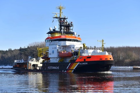 Icebreaker, coast guard, ship, NEUWERK in the Kiel Canal, NOK, Kiel Canal, Kiel Canal,