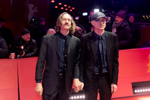 Joel Grip and Daniel Blumberg on the Red Carpet at the premiere of the film The Testament Of Ann