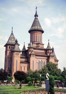 Timi?oara Orthodox Cathedral (also known as the Metropolitan Cathedral), an iconic symbol of