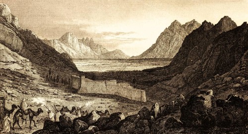 Greek Orthodox St. Catherine Monastery, Sinai Peninsula, Egypt, monastery fortress, high walls,