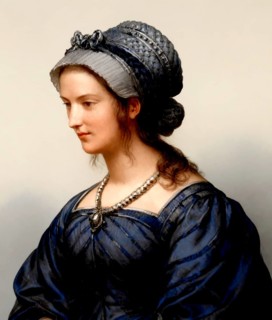 Eudoxine, wife to Childebert III, called the Just, 670 or 683-711, Merovingian King of the Franks
