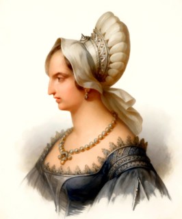 Queen Metina, wife of Merovech, Meroveus, Merovechus, Merovius or Mérovée, king of the Salian