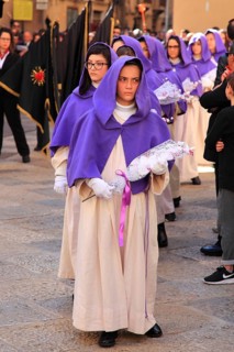 Sicily, Trapani, Good Friday mystery procession La Processione dei Misteri, groups accompany the