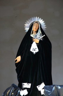 Sicily, Trapani, mystery groups in the Chiesa del Purgatorio church, the wooden figures from the
