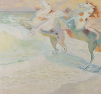 Kazimierz Stabrowski (b. 21 November 1869, d. 10 June 1929 in Garwolin), Polish painter: Sketch for