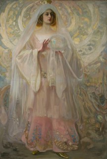 Kazimierz Stabrowski (b. 21 November 1869, d. 10 June 1929 in Garwolin), Polish painter: Princess