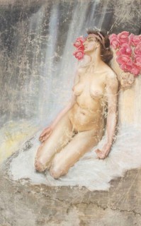 Kazimierz Stabrowski (b. 21 November 1869, d. 10 June 1929 in Garwolin), Polish painter: Nude