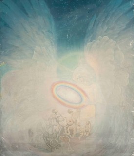 Kazimierz Stabrowski (b. 21 November 1869, d. 10 June 1929 in Garwolin), Polish painter: Angel and