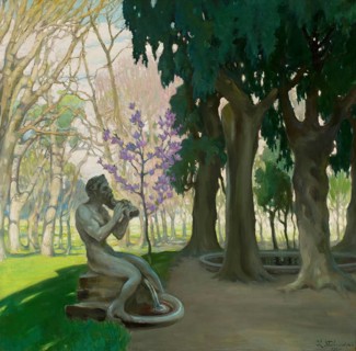 Kazimierz Stabrowski (b. 21 November 1869, d. 10 June 1929 in Garwolin), Polish painter: Faun,